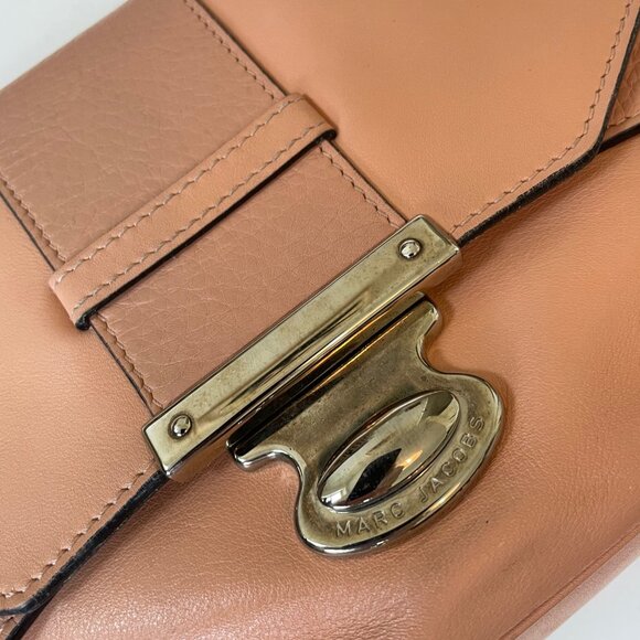 Rare Vintage Marc Jacobs Blush Pink Leather Bag w/ Silver Hardware - Picture 2 of 12